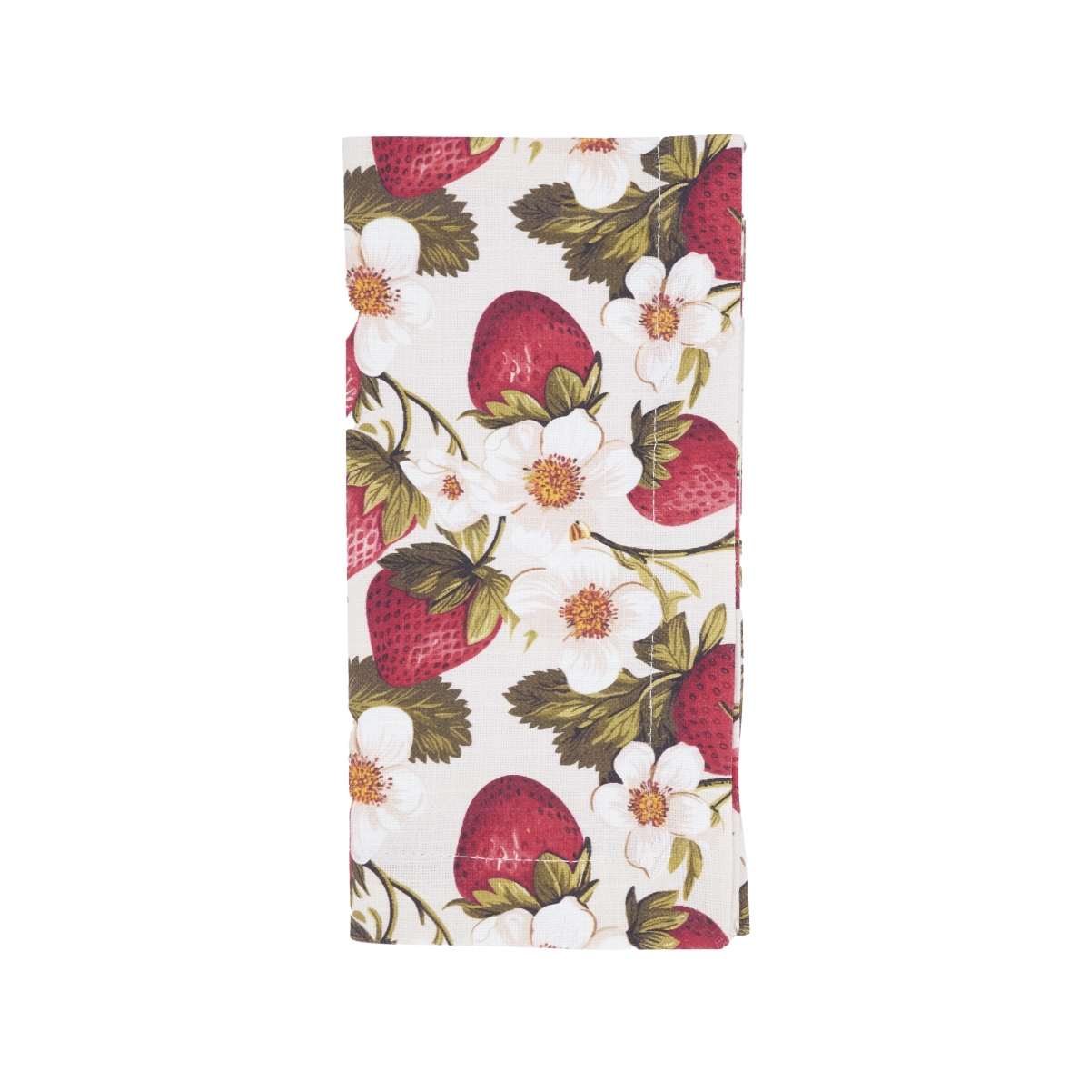 Picture of Saro Lifestyle 3069.M20S Breezy Juicy Strawberry Napkin - Multi Color - Set of 4
