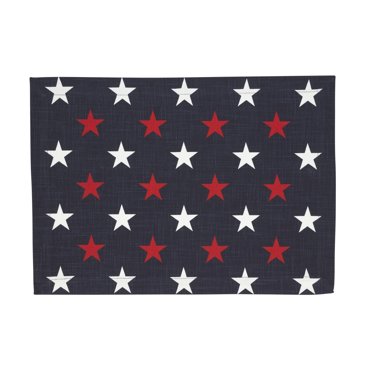 Picture of Saro Lifestyle 7671.RWB1420B Patriotic Americana Stars Placemat - Red&#44; White & Blue - Set of 4