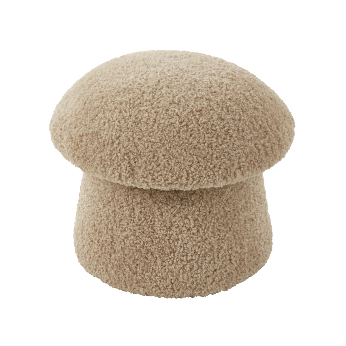 2556.N18 17 x 18 in. Funky Mushroom-Shaped Storage Ottoman, Natural