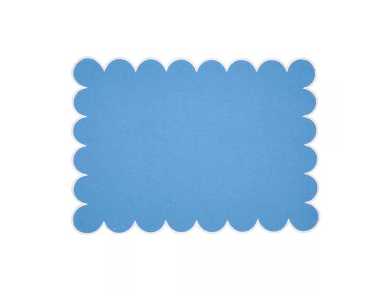 Picture of Saro Lifestyle 8123.PK1420B Scalloped Hem Placemat (Set of 4)
