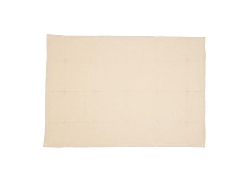 Picture of Saro Lifestyle 9037.N1420B 20 x 14 in. Embroidered Rectangle Placemat, Natural - Set of 4