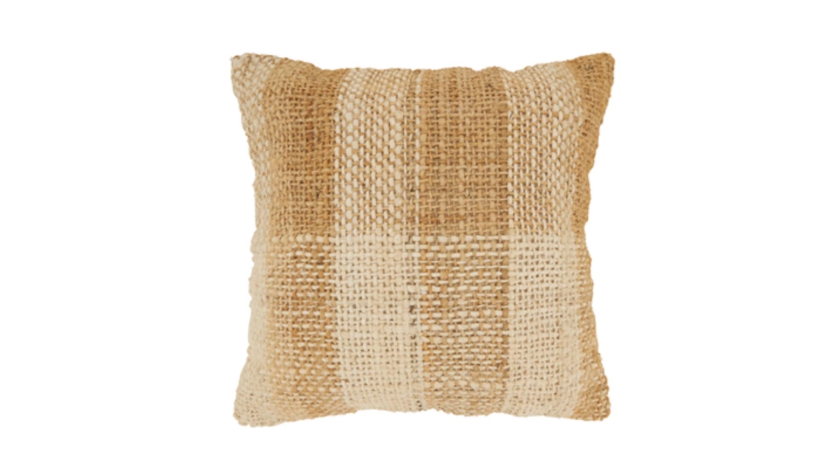 4554.N18SD 18 x 18 in. Woven Down Filled Square Throw Pillow, Natural