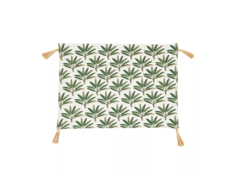 Picture of Saro Lifestyle 7334.G1318B 18 x 13 in. Palm Tree Rectangle Placemat, Green - Set of 4