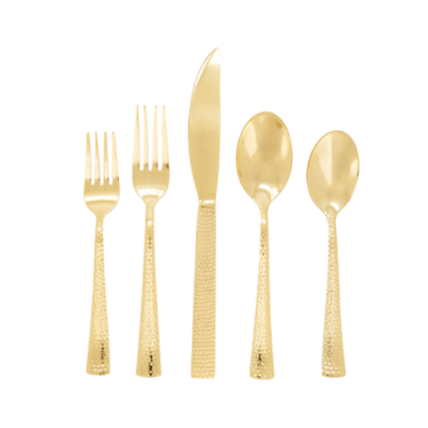 Picture of Saro Lifestyle SP503.GL Sleek Shine Everyday Flatware - Gold
