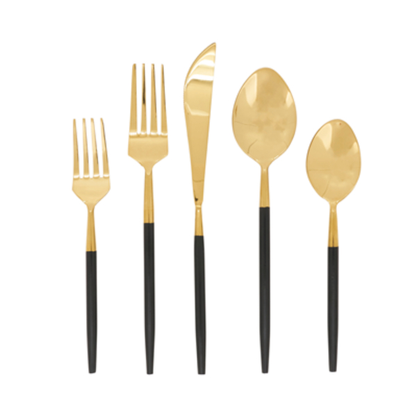 Picture of Saro Lifestyle SP129.GL Golden Glint Two-Tone Flatware - Gold