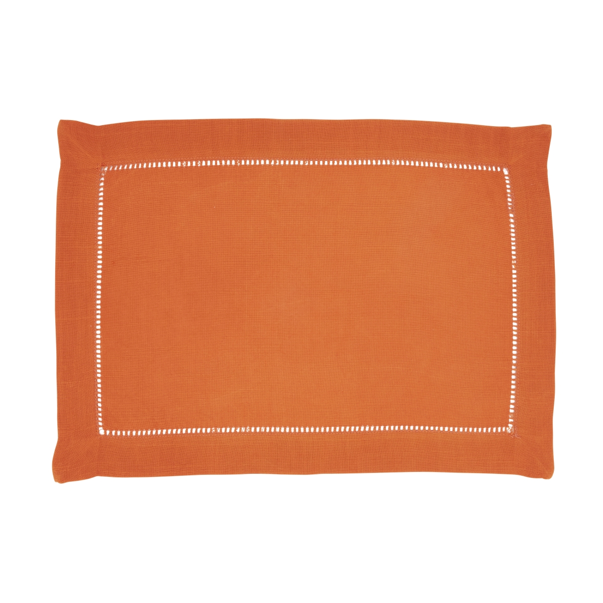 Picture of Saro Lifestyle 6323.PM1420B 14 x 20 in. Oblong Placemat with Hemstitched Border&#44; Pumpkin - Set of 12
