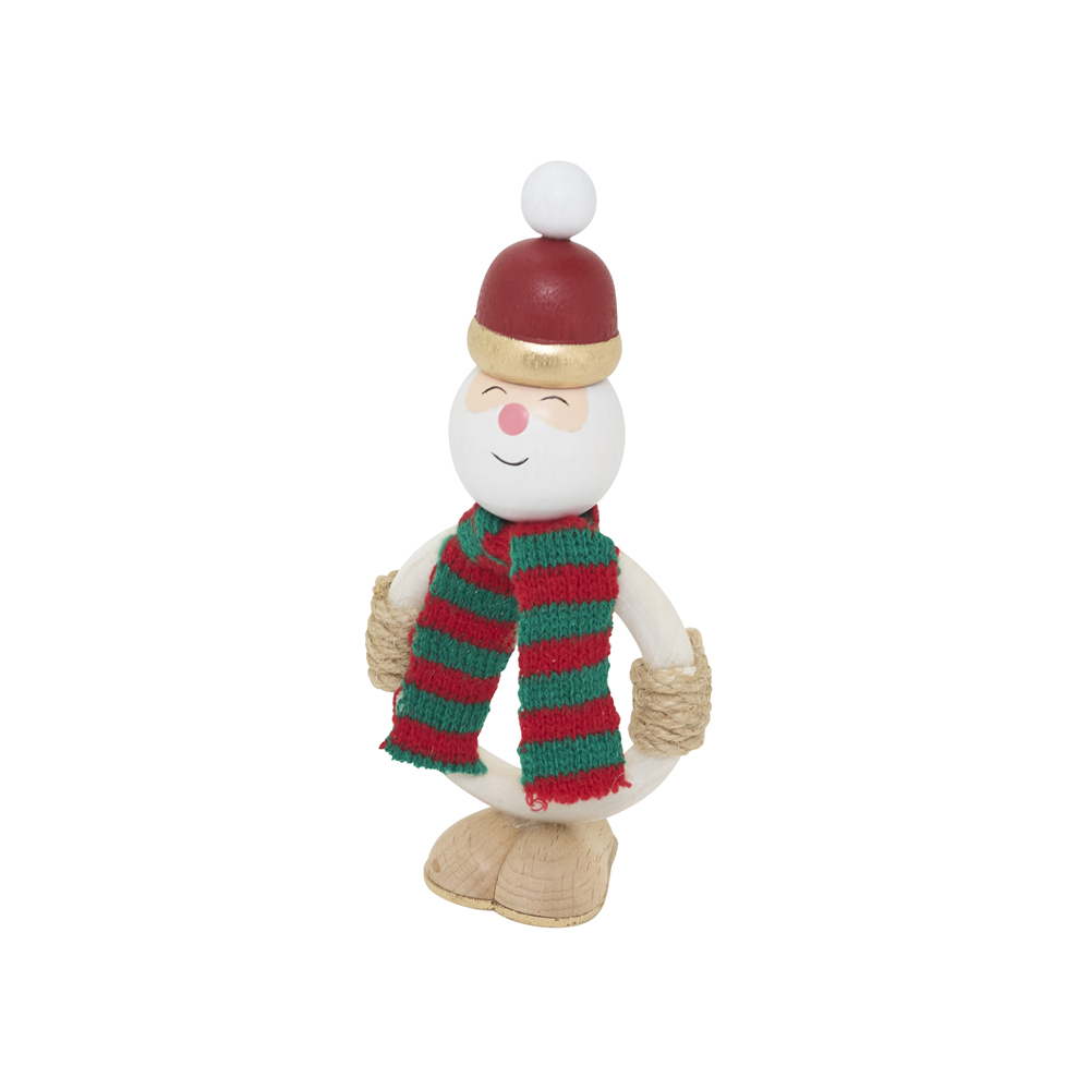 Picture of Saro Lifestyle NR185.M 6 in. Twinkle Hat Santa Napkin Ring, Multi Color - Set of 4
