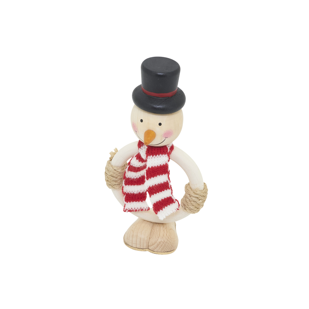 Picture of Saro Lifestyle NR186.M 6 in. Frosty Smiles Snowman Napkin Ring, Multi Color - Set of 4