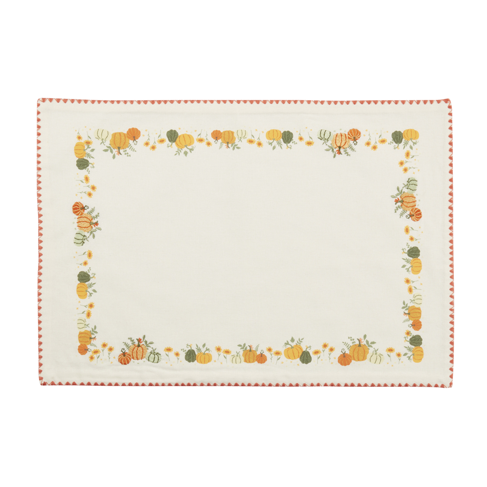 Picture of Saro Lifestyle 2819.OR1319B 13 x 19 in. Oblong Pumpkin Patch Placemat, Orange - Set of 4