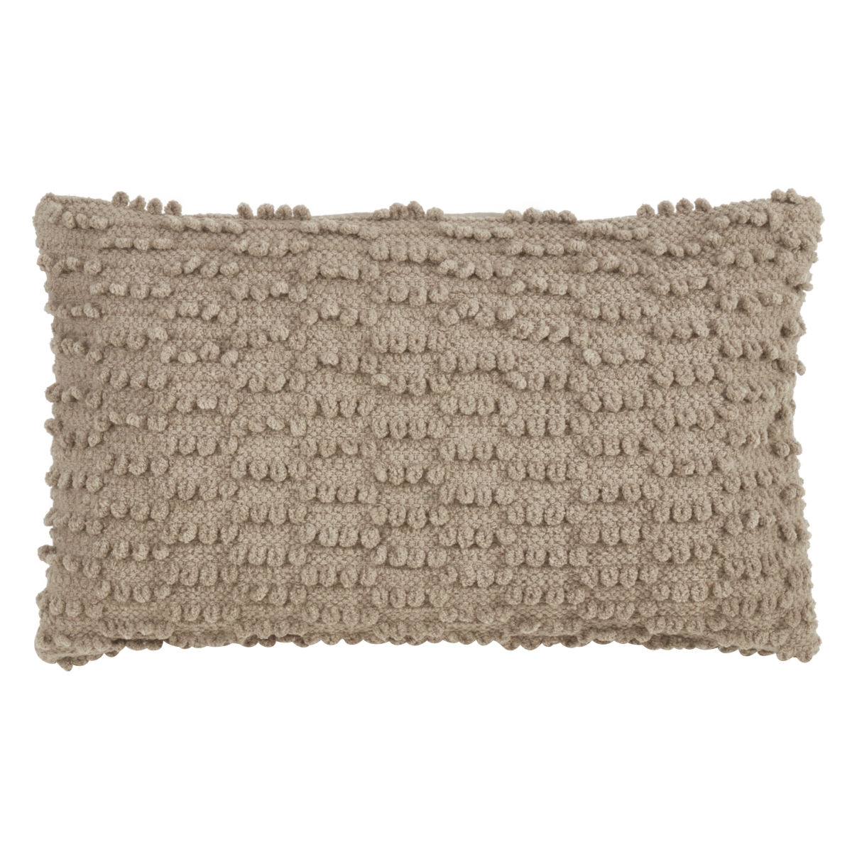Nubby Down Filled Pillow - 12" x 20" | Grey | Oblong | 1 Pc.