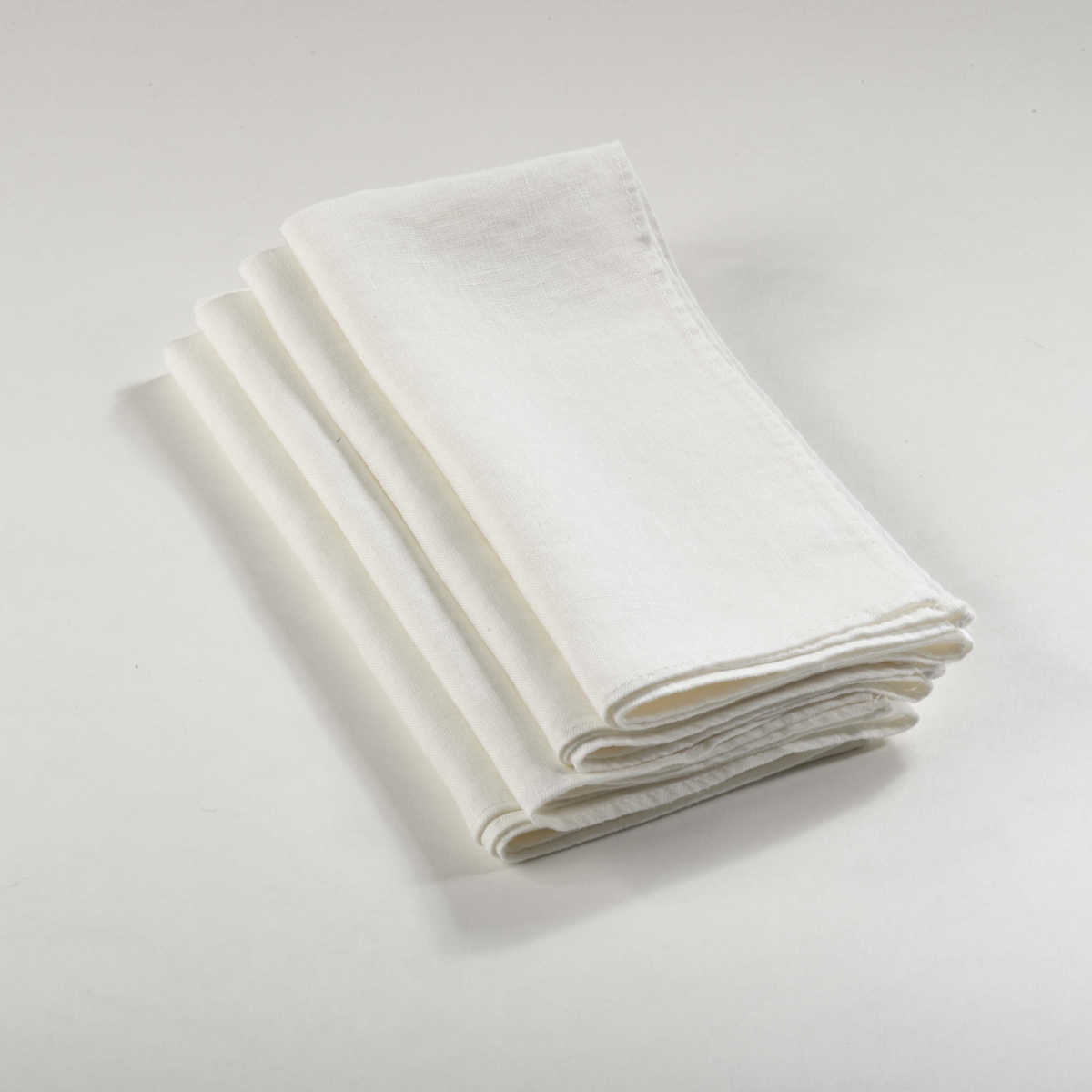 Picture of SARO 13067.I20S 20 in. Classic Comfort Stonewashed Linen Napkin  - Ivory  Set of 4