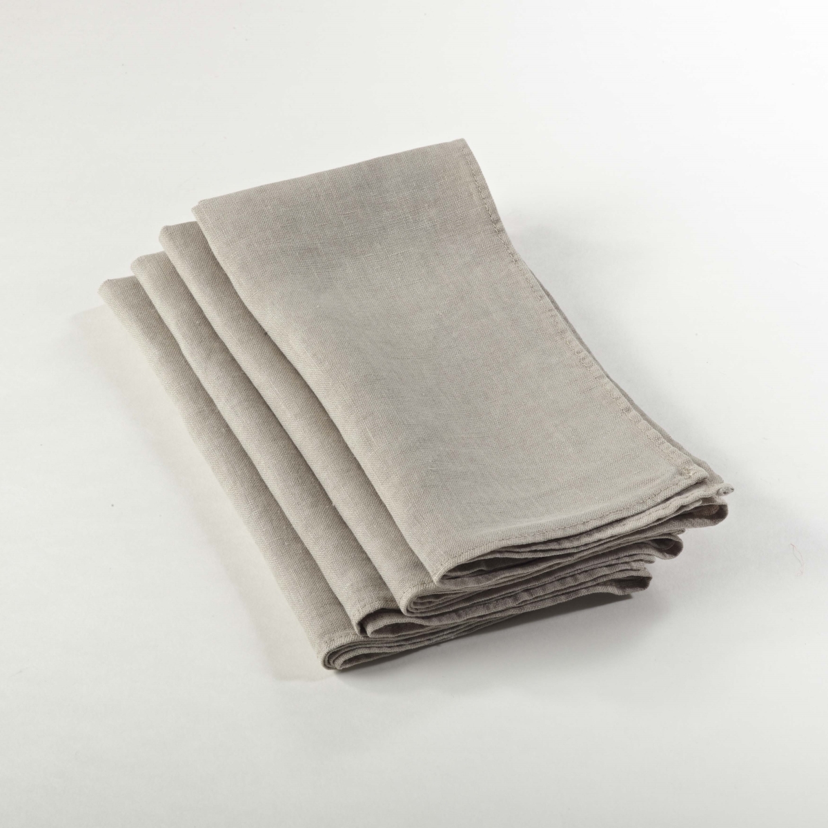 Picture of SARO 13067.N20S 20 in. Classic Comfort Stonewashed Linen Napkin  - Natural  Set of 4