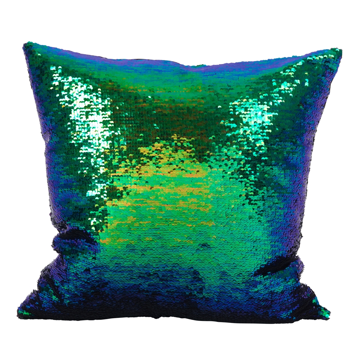 Sequin Mermaid Pillow - 18" x 18" | Down Filled | Teal | 1 Pc.