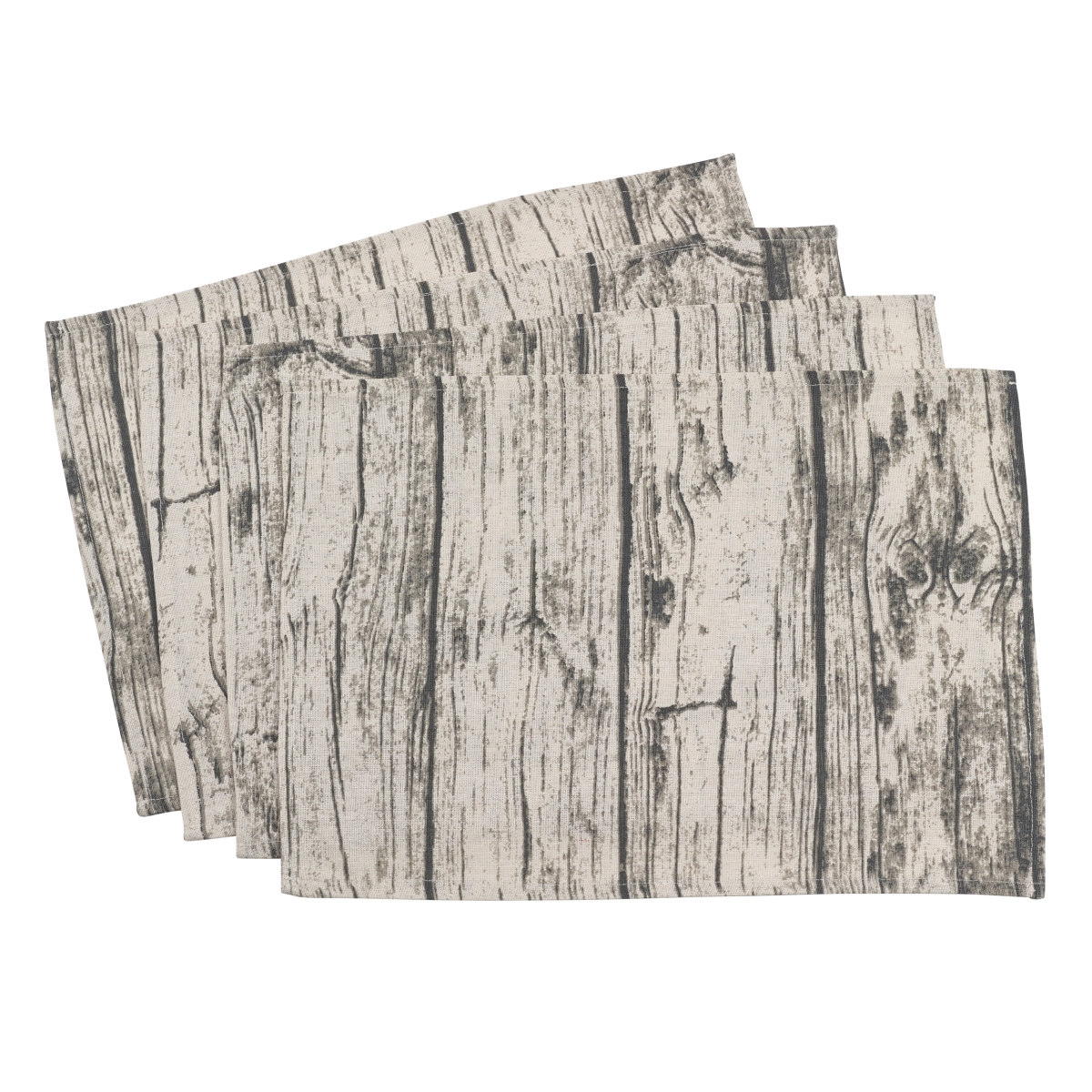 Picture of SARO 426.N1420B 14 x 20 in. Rectangle Wood Print Placemats  Natural - Set of 4