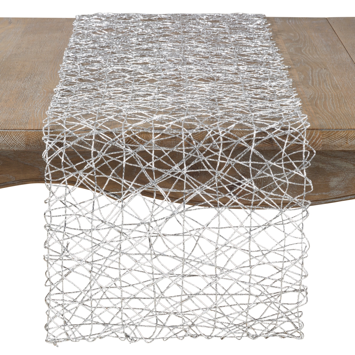 Picture of SARO 616.S1672B 16 x 72 in. Rectangle Wire Nest Design Runner  Silver