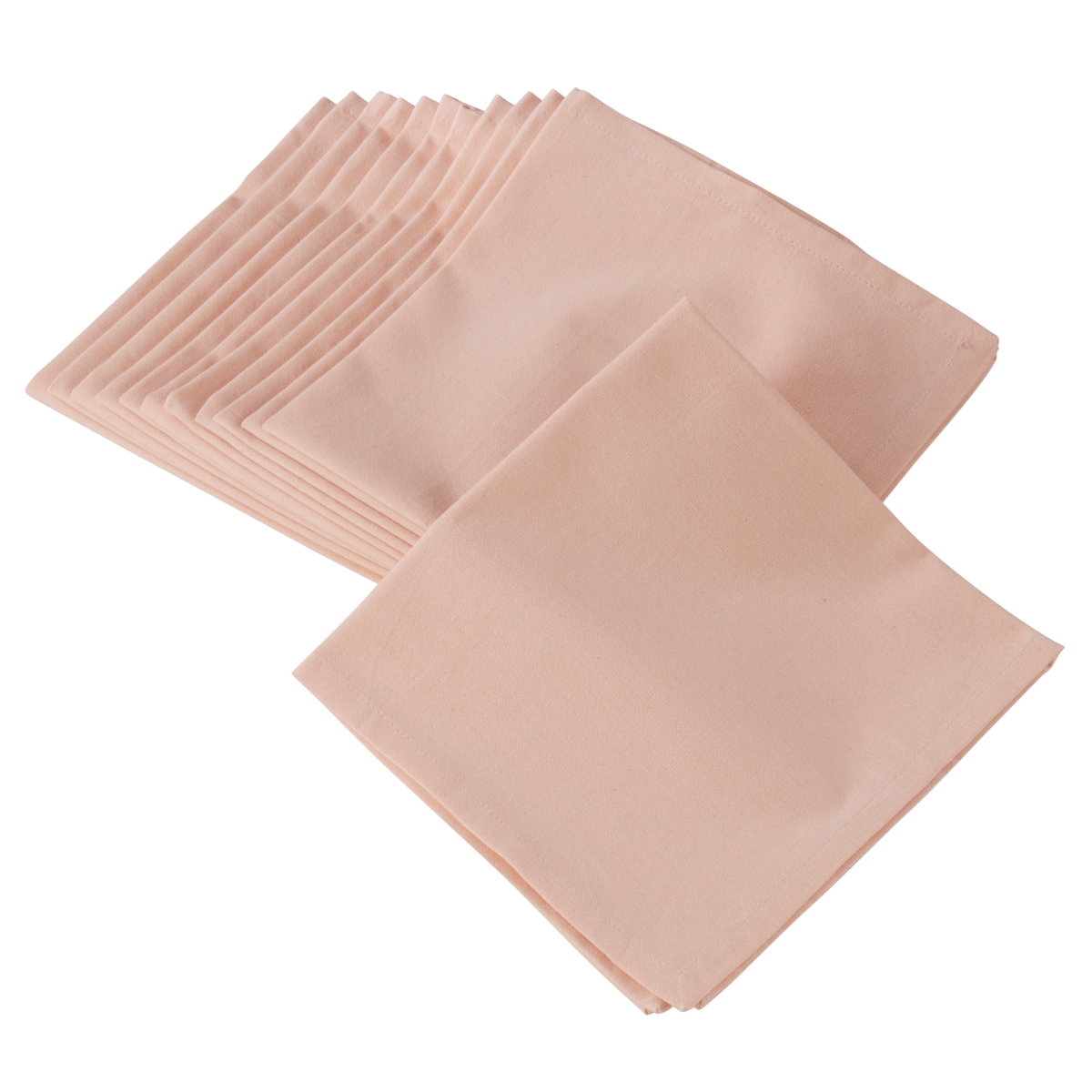 SARO  100 Percent Square Cotton Dinner Napkins  Rose - Set of 12 -  CookHouse, CO3190782