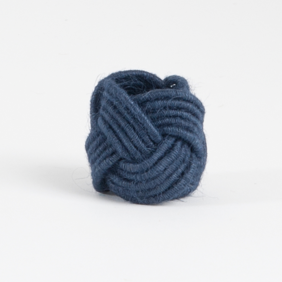 Picture of SARO NR241.N Braided Jute Napkin Ring  Natural - Set of 4