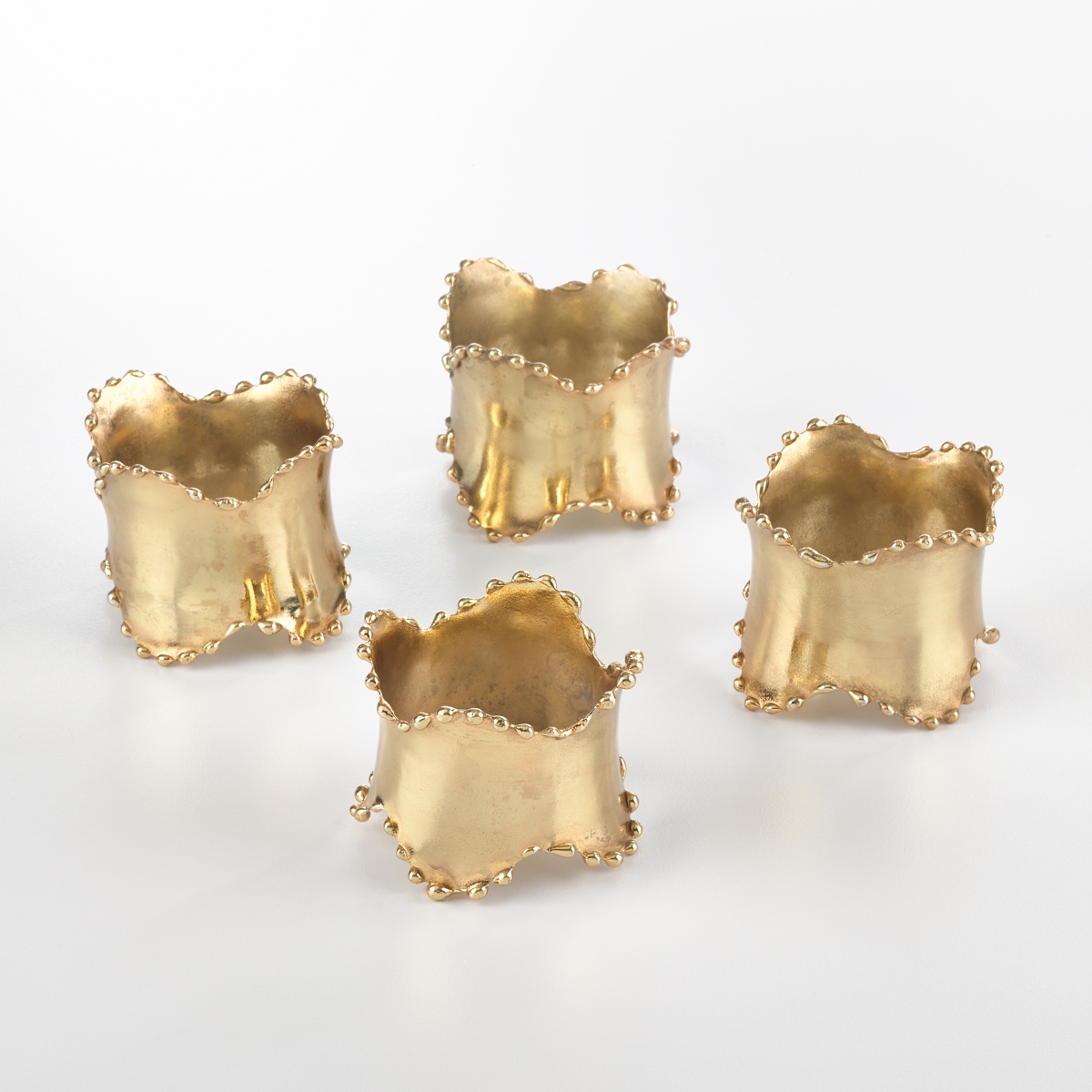 Picture of SARO NR700.GL Collection Classic Design Napkin Ring  Gold - Set of 4