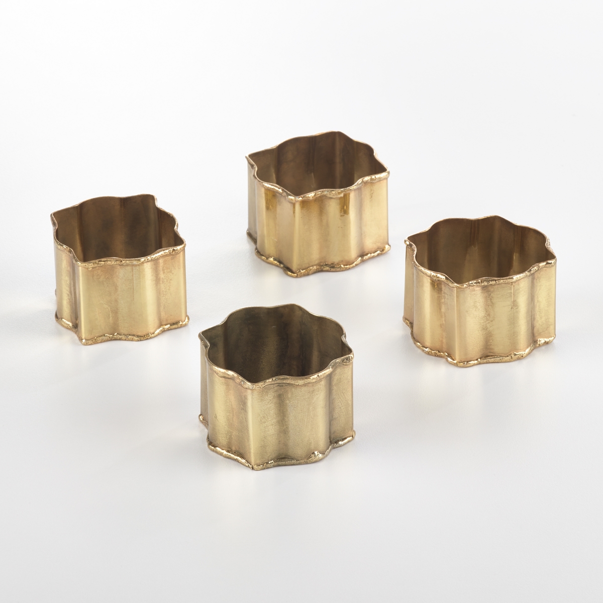 Picture of SARO NR697.GL Collection Classic Design Napkin Ring  Gold - Set of 4