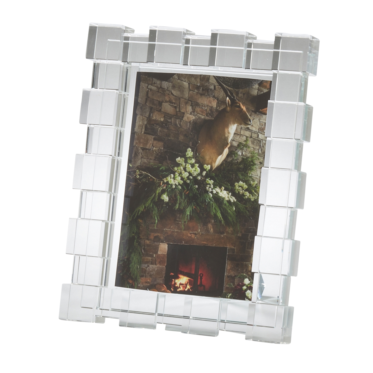 SARO  Crystal Cube Picture Frame  Clear