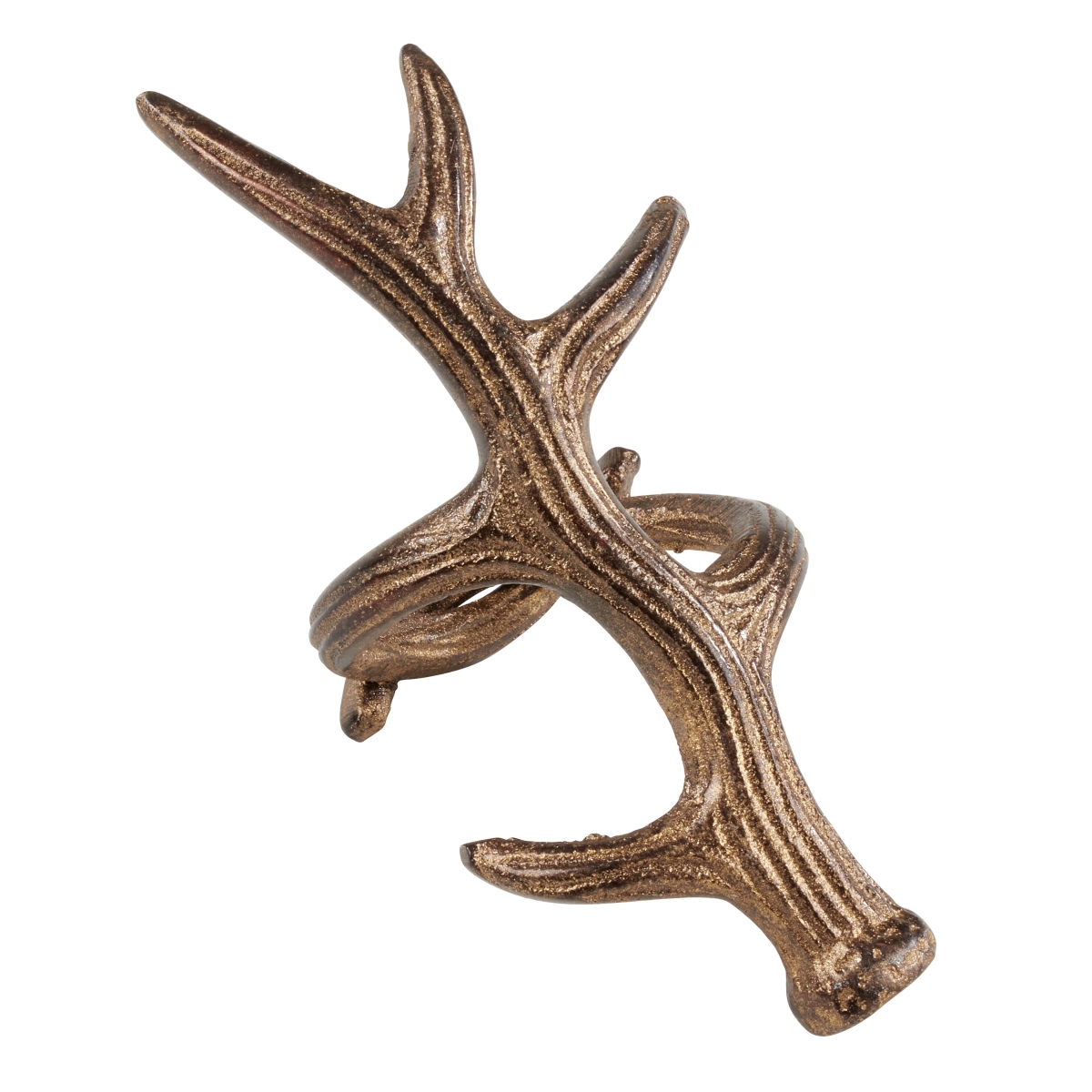 Picture of SARO NR287.BZ Rustic Napkin Ring with Antler Design  Bronze - Set of 4