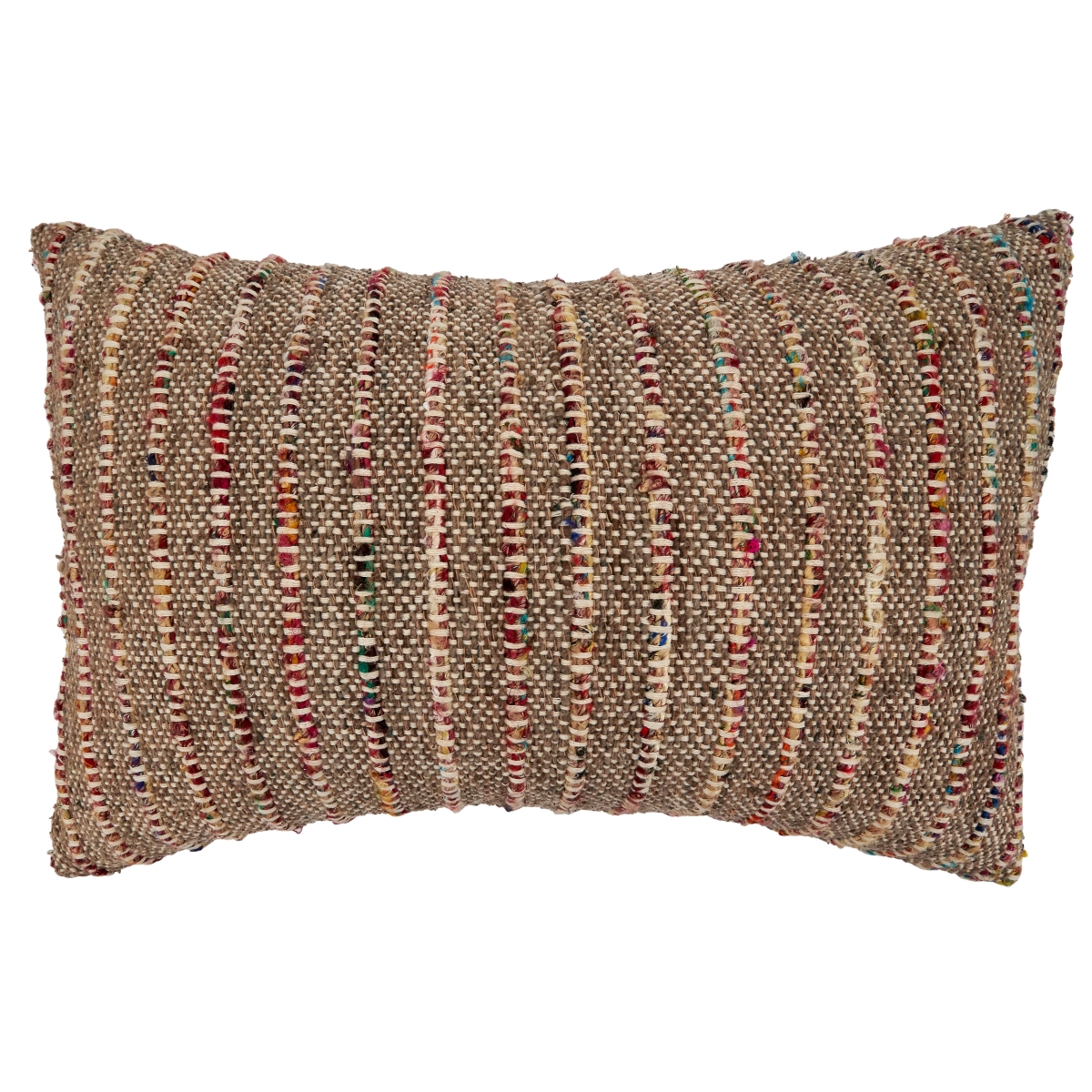 SARO  16 x 24 in. Oblong Down-Filled Throw Pillow with Corded Design