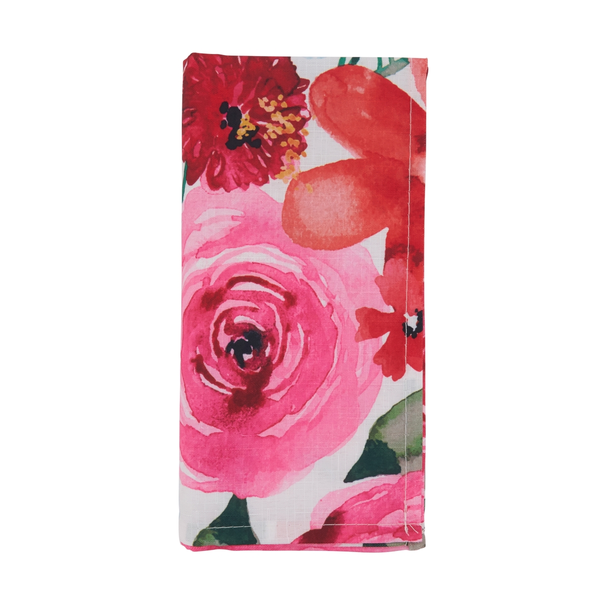Picture of SARO 3233.M20S 20 in. Square Large Floral Table Napkins - Set of 12