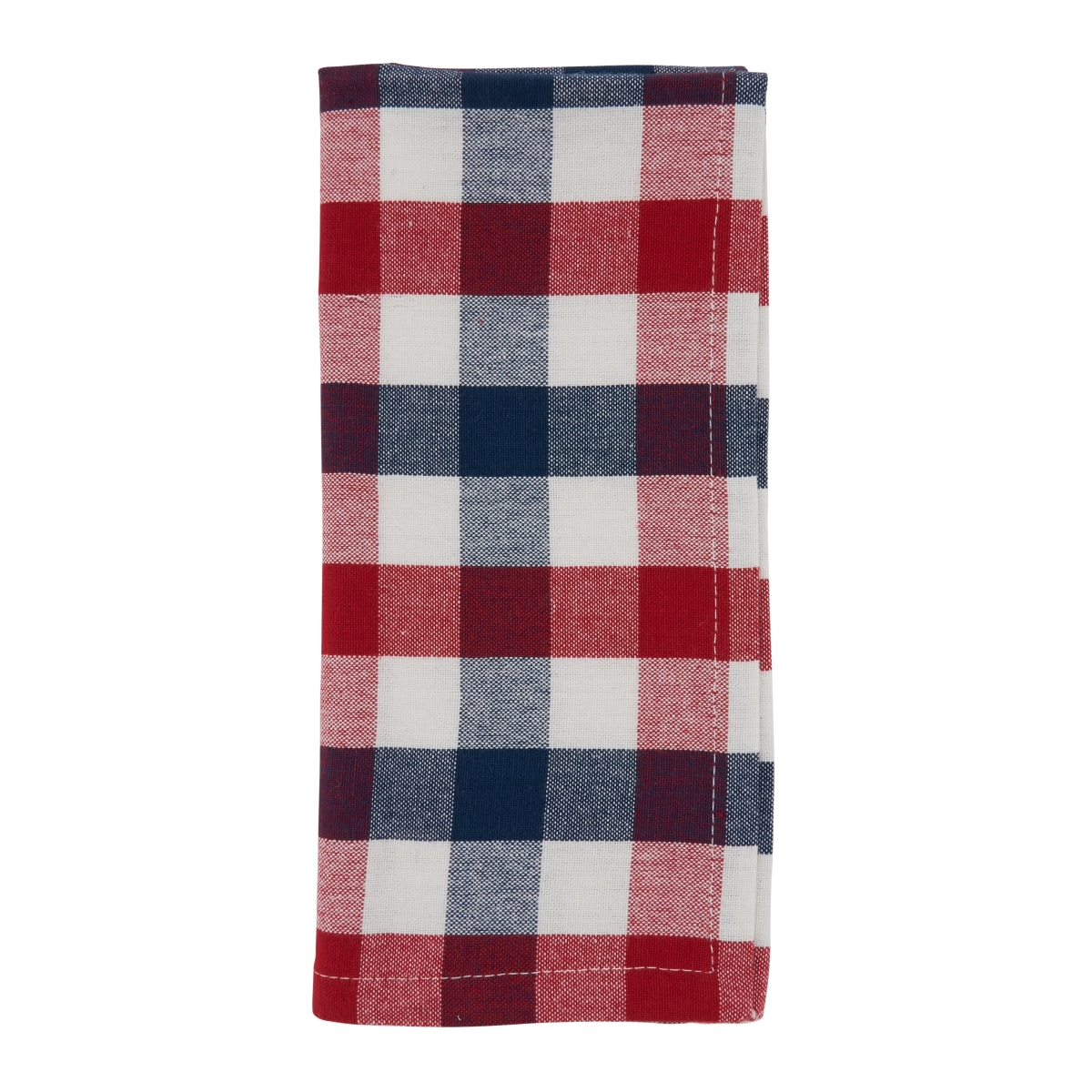 Picture of SARO 9023.M20S 20 in. Square Cotton Table Napkins with Gingham Check Design - Set of 4