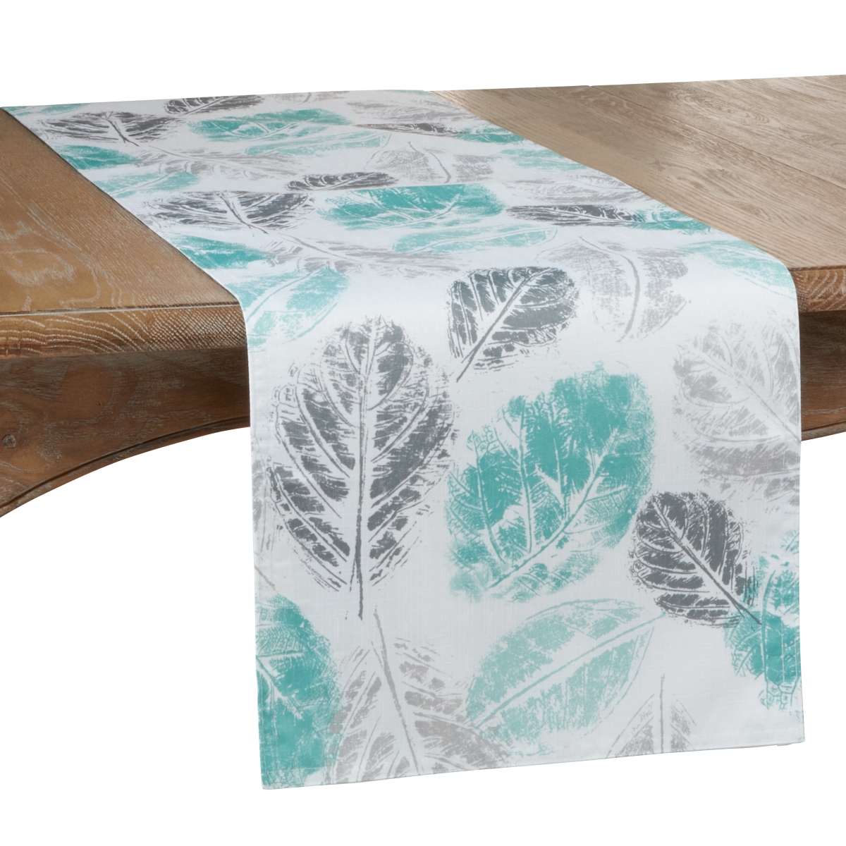 Picture of SARO 6211.MN1690B 16 x 90 in. Oblong Long Table Runner with Leaf Print