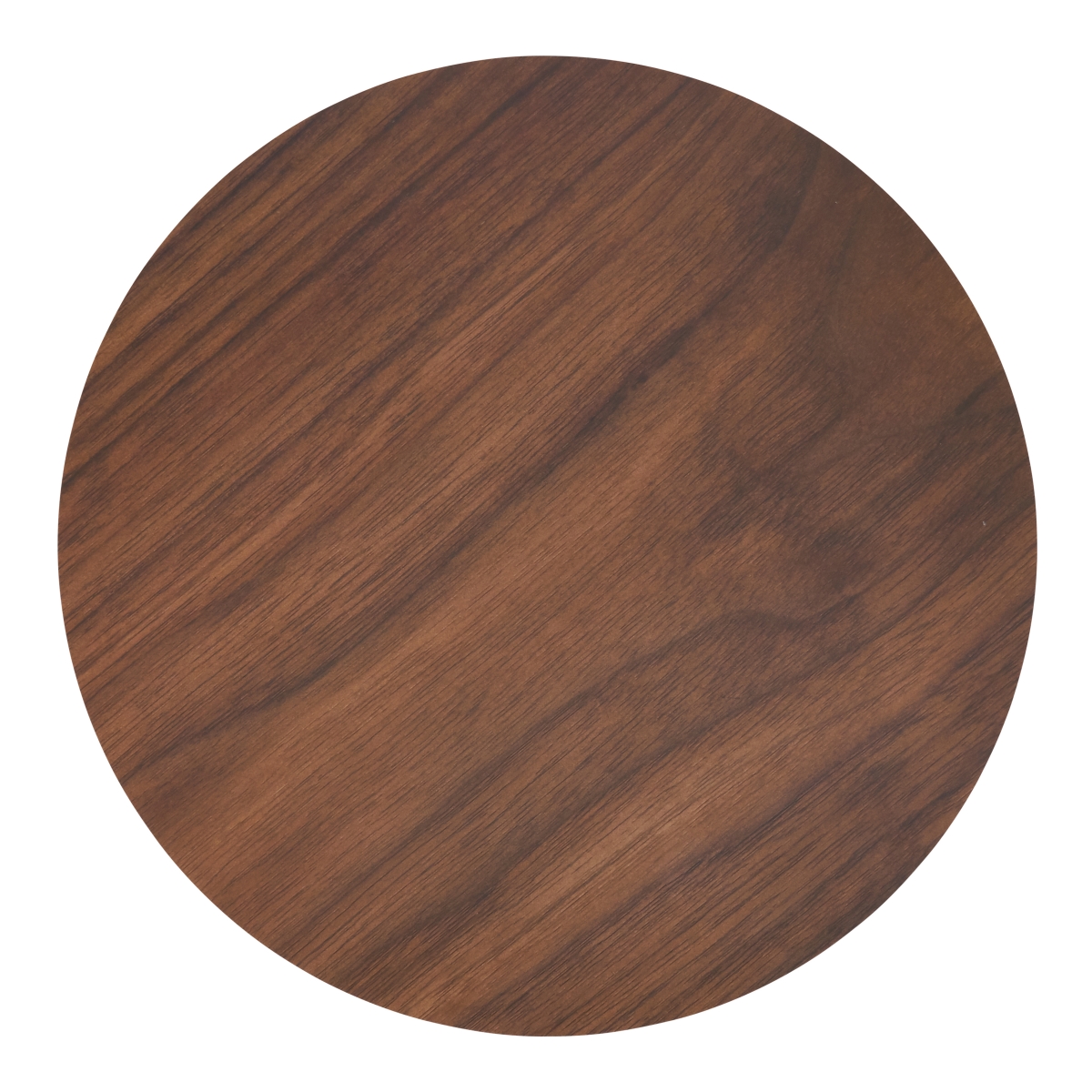 Picture of SARO 2875.BR15R 15 in. Round Placemats with Wooden Print  Brown - Set of 4