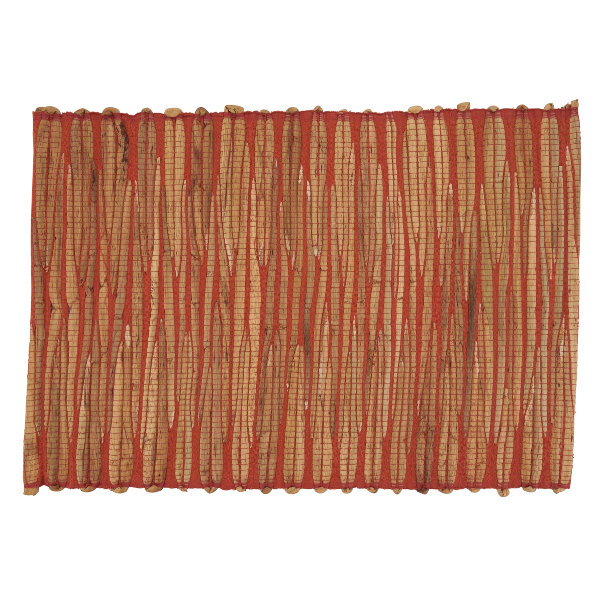 Picture of SARO 4500.OR1420B 14 x 20 in. Oblong Water Hyacinth Table Mats  Orange - Set of 4