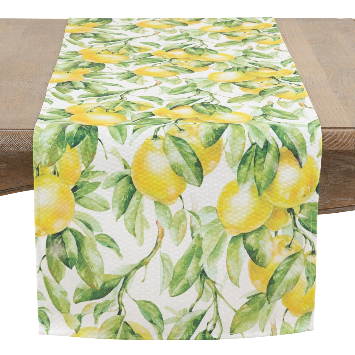 Picture of SARO 1528.M1690B 16 x 90 in. Oblong Long Table Runner with Printed Lemon Design