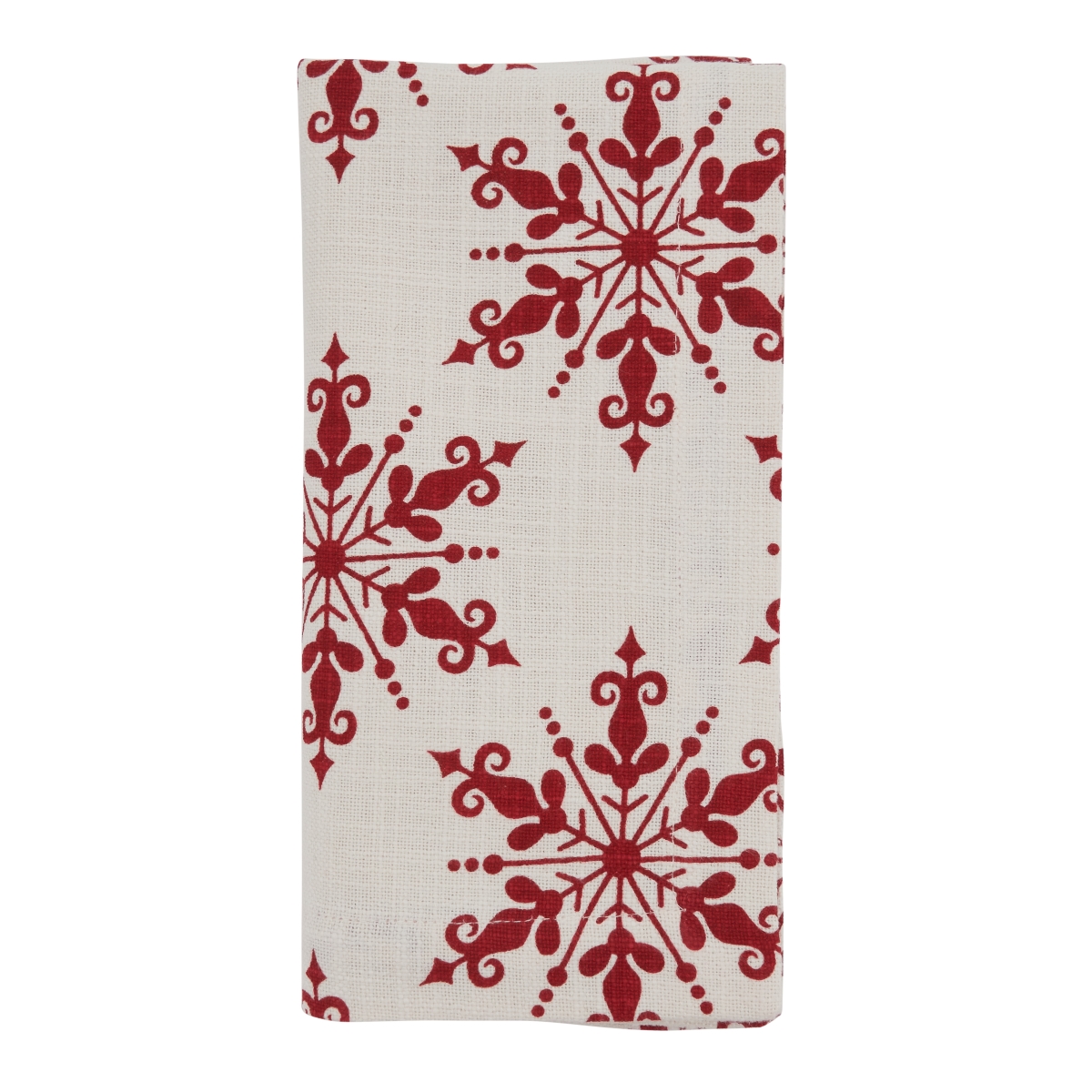 Picture of SARO 7553.R20S Table Napkin with Snowflake Design - Set of 4