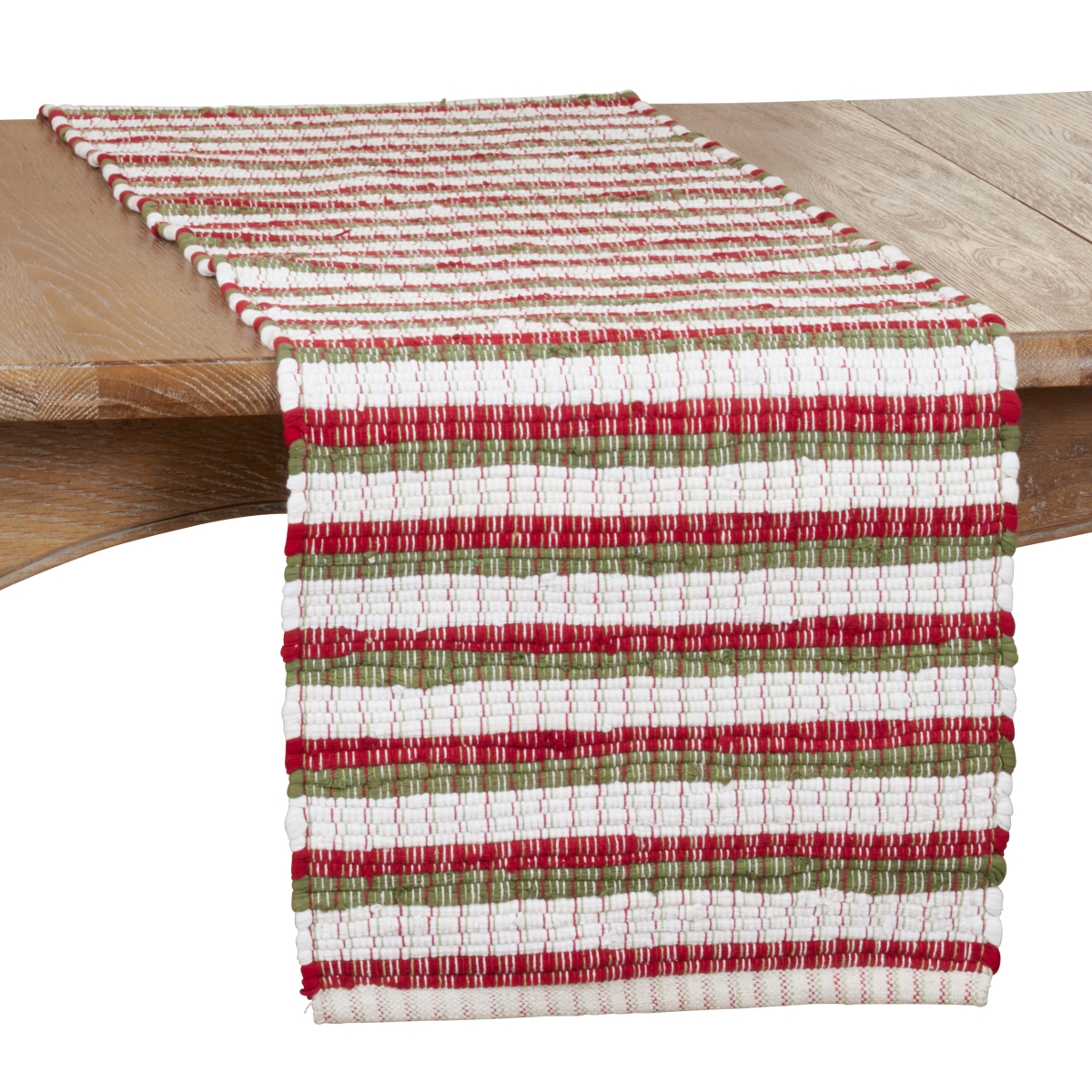 Picture of SARO 815.M1672B Holiday Table Runner with Chindi Design