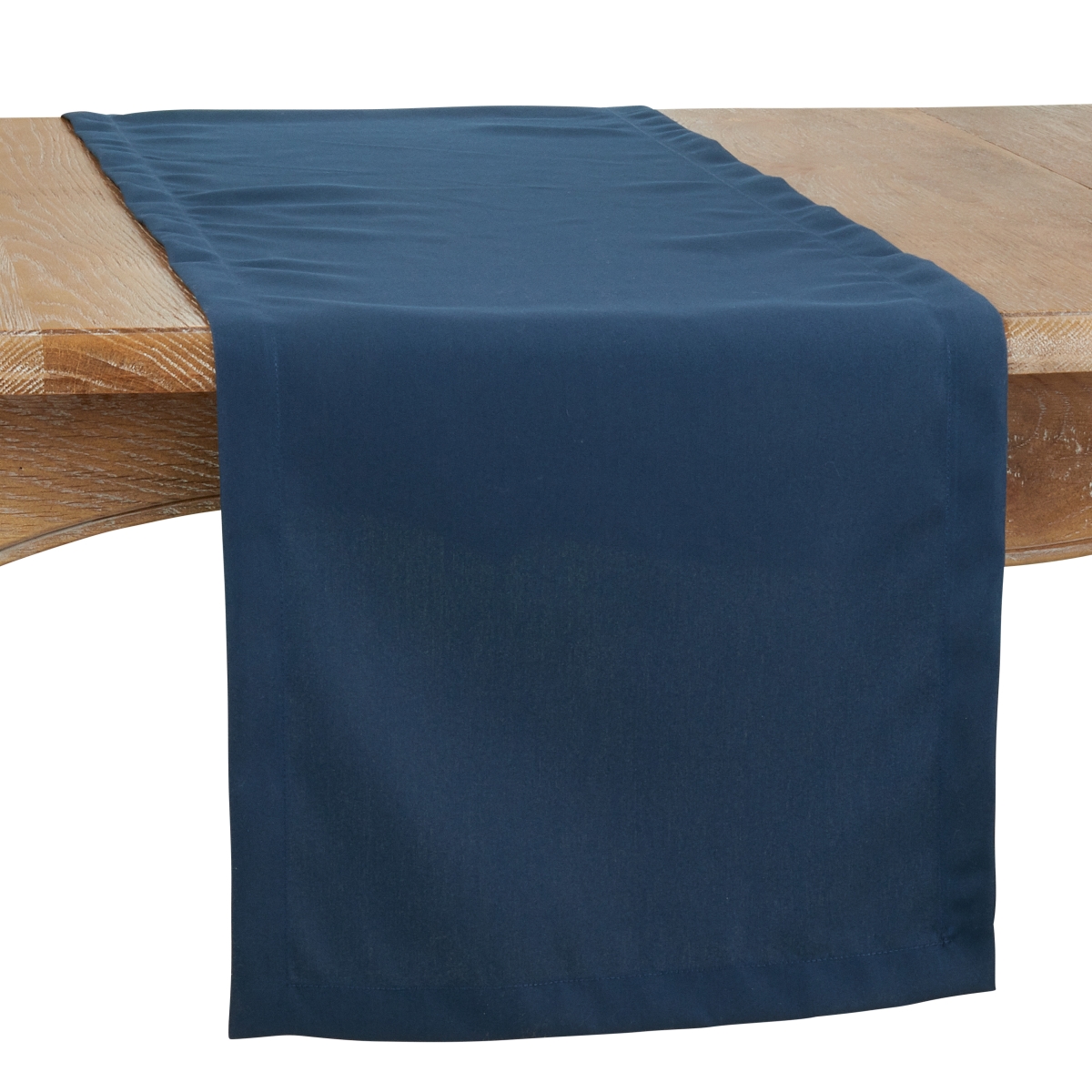 Picture of Saro 321.NB1672B 16 x 72 in. Casual Design Everyday Oblong Table Runner, Navy Blue