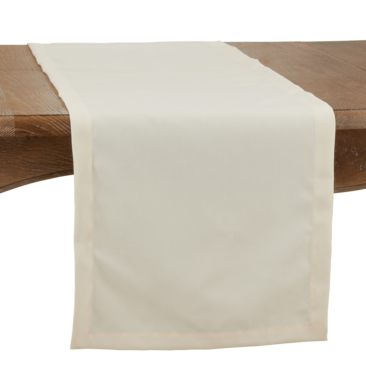 Picture of Saro 321.I1672B 16 x 72 in. Casual Design Everyday Oblong Table Runner, Ivory