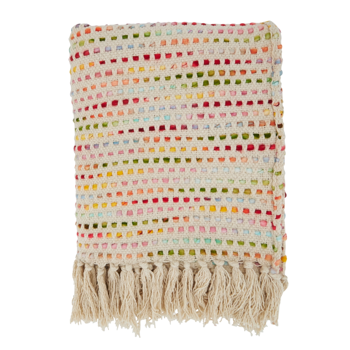 50 x 60 in. Confetti Design Oblong Throw Blanket, Multi Color