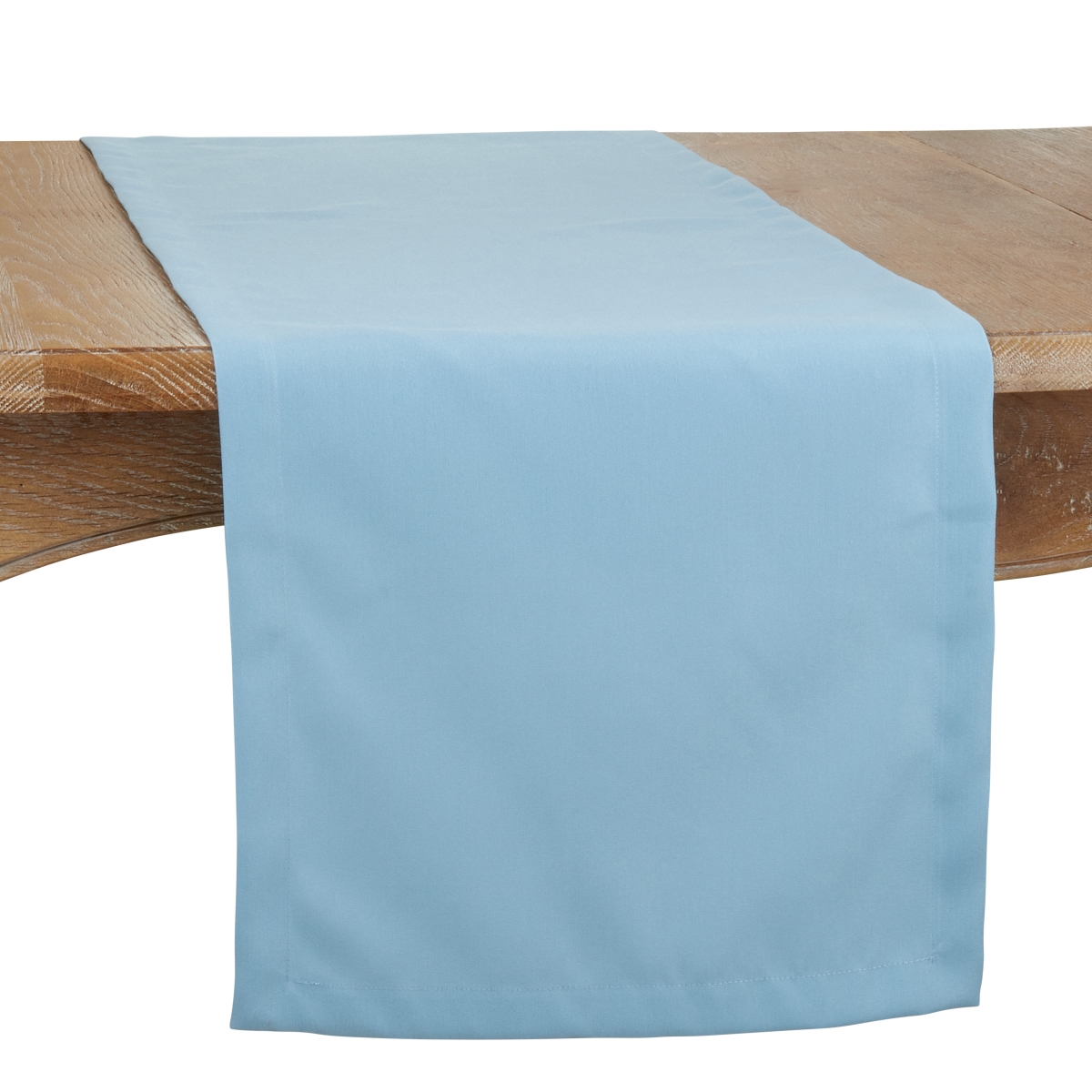 Picture of Saro 321.A1690B 16 x 90 in. Casual Design Everyday Oblong Table Runner, Aqua