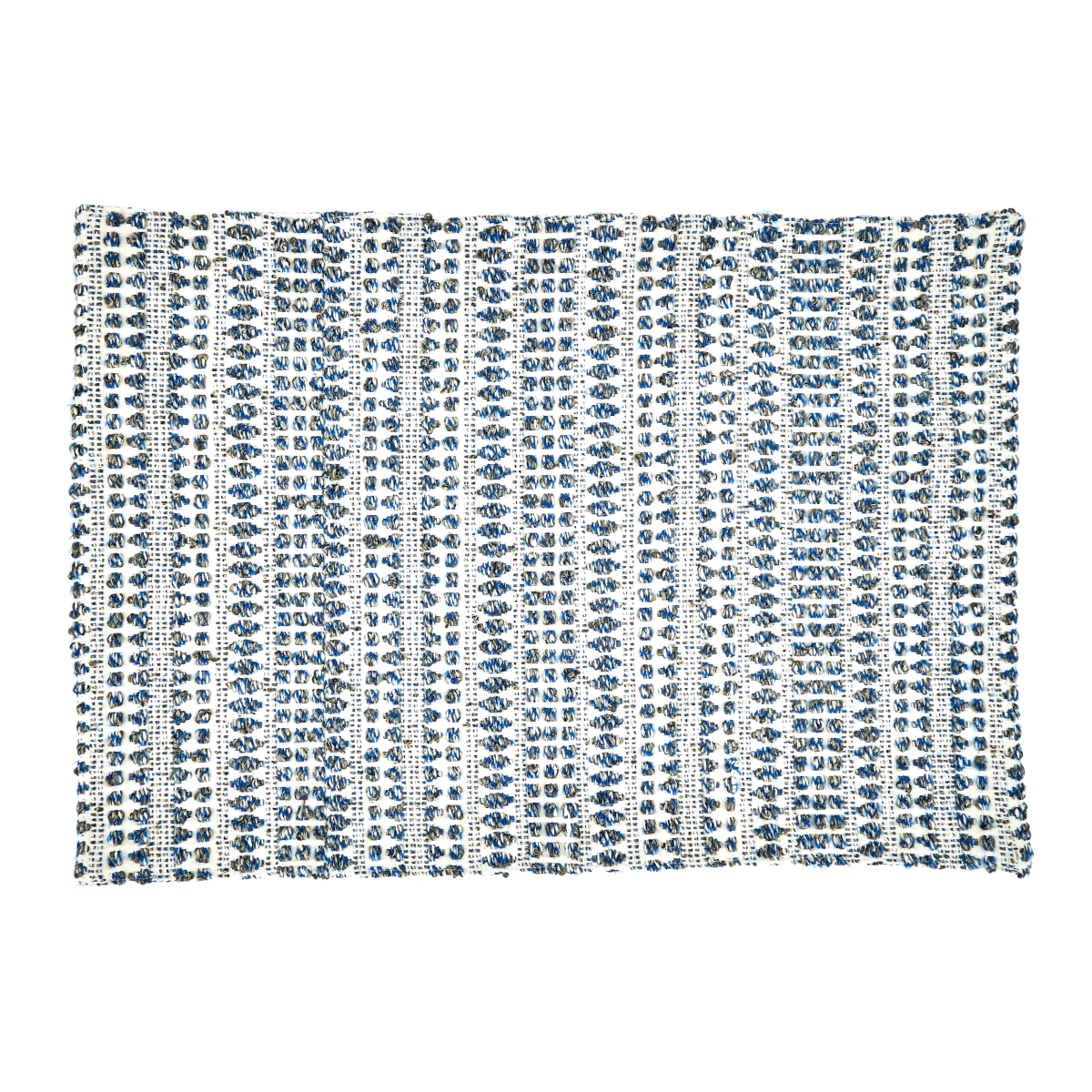 Picture of Saro 840.BL1420B 14 x 20 in. Woven Line Oblong Placemats, Black - Set of 4