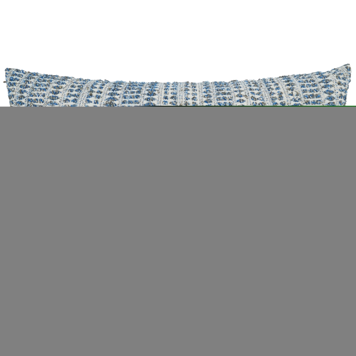 16 x 24 in. Woven Line Oblong Pillow Cover, Black