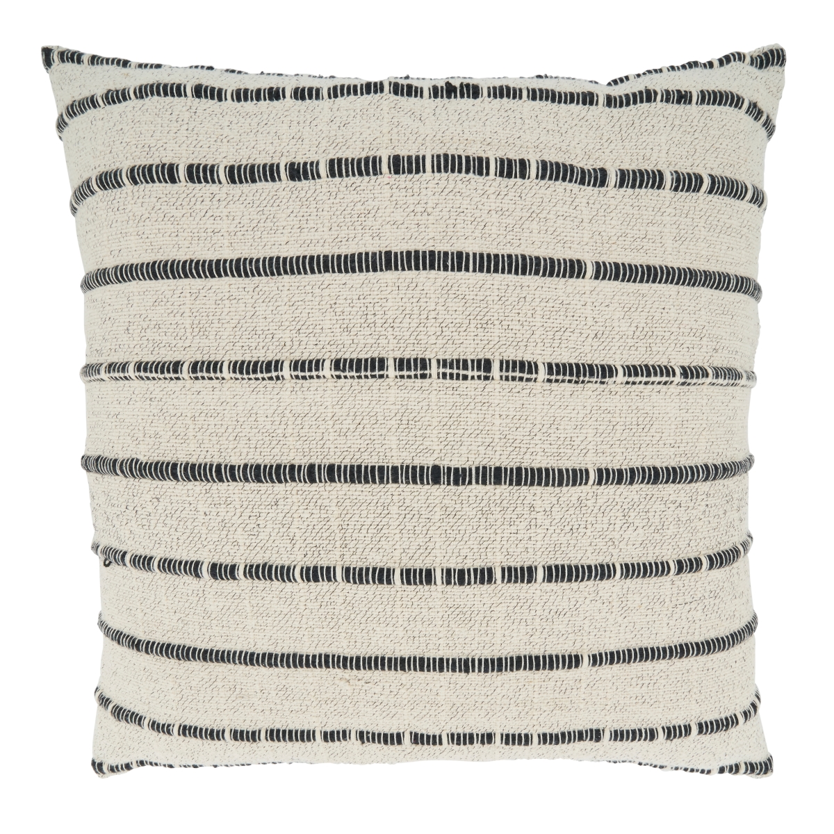 22 in. Corded Square Throw Pillow Cover, Natural