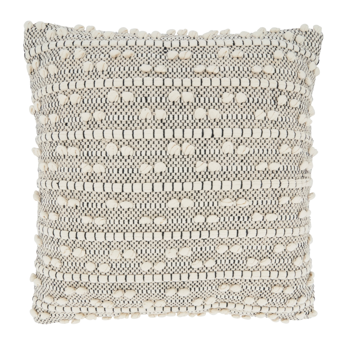 18 in. Moroccan Design Square Pillow Cover, Natural