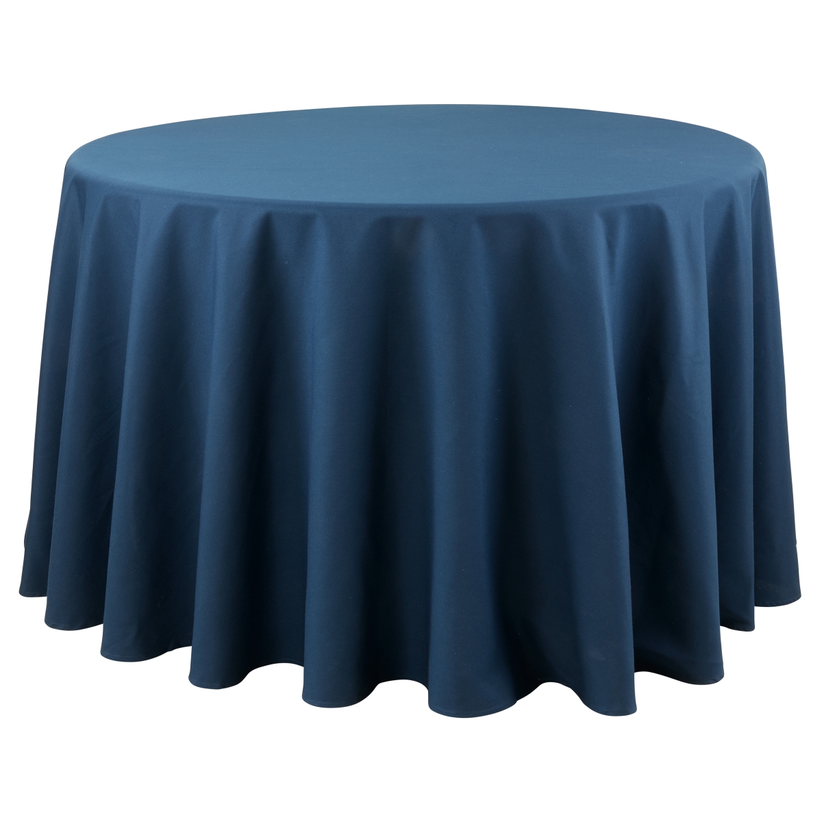 Picture of SARO 321.NB120R 120 in. Collection Casual Design Everyday Tablecloth  Navy Blue