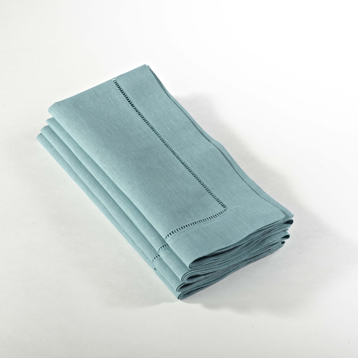 Picture of SARO 6100C.SE20S 20 in. Square Hemstitched Dinner Napkin - Sea Green  Set of 4
