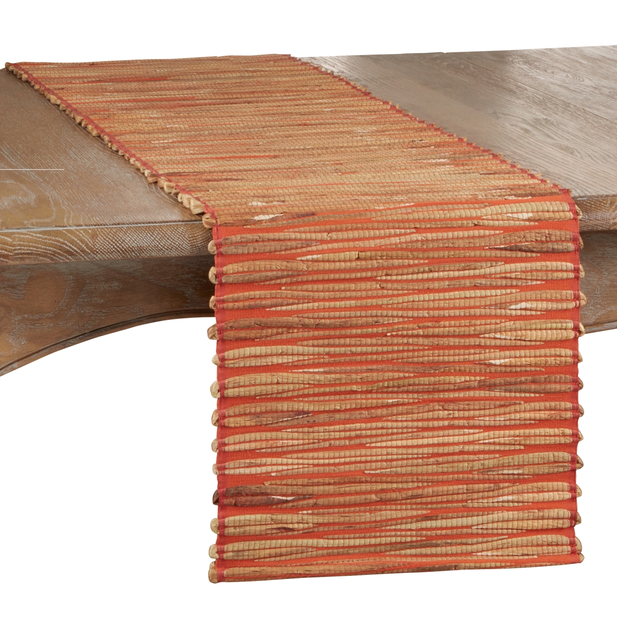 Picture of Saro Lifestyle 4500.OR14108B 108 in. Water Hyacinth Table Runner, Orange