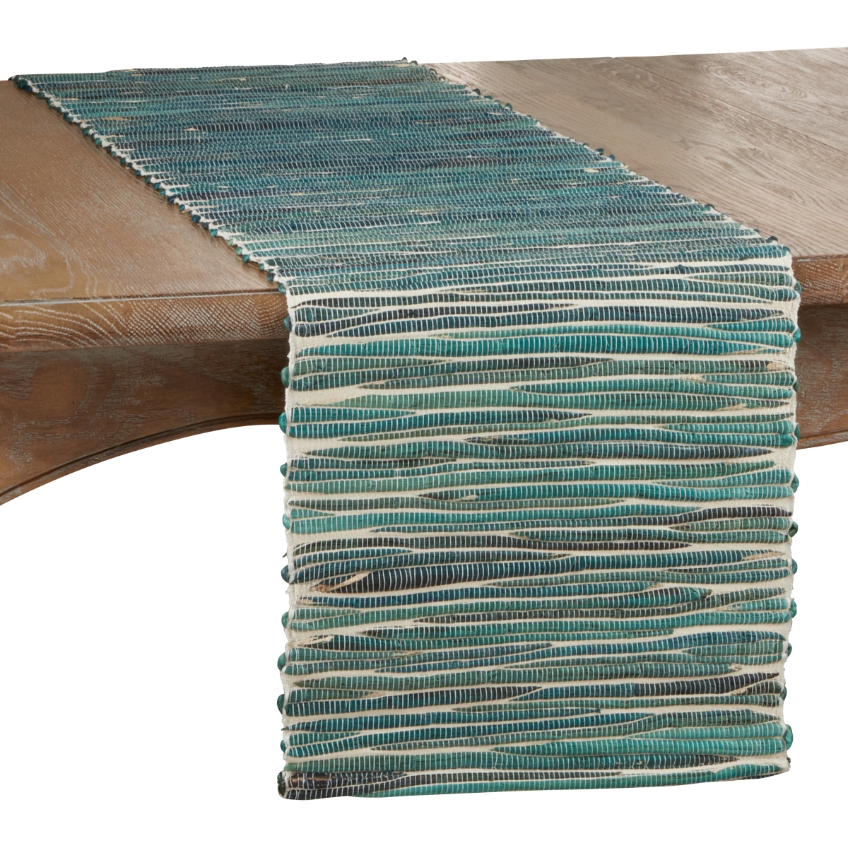 Picture of Saro Lifestyle 4500.TQ1490B 90 in. Water Hyacinth Table Runner, Turquoise