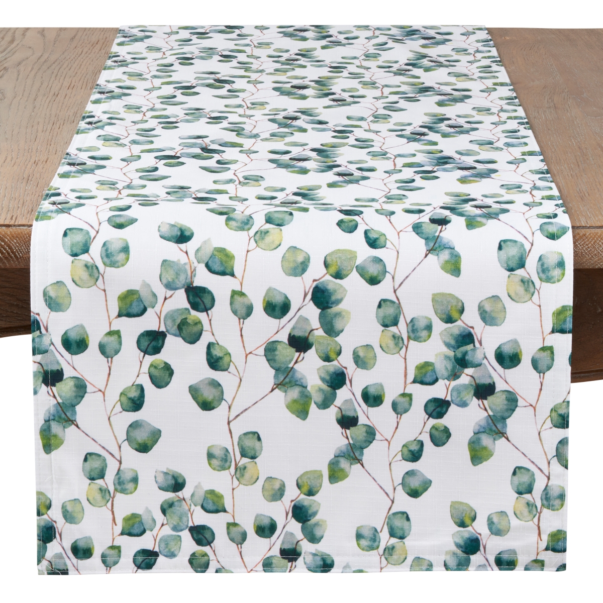 Picture of Saro Lifestyle 6144.EU1690B 90 in. Eucalyptus Leaf Table Runner, Eucalyptus