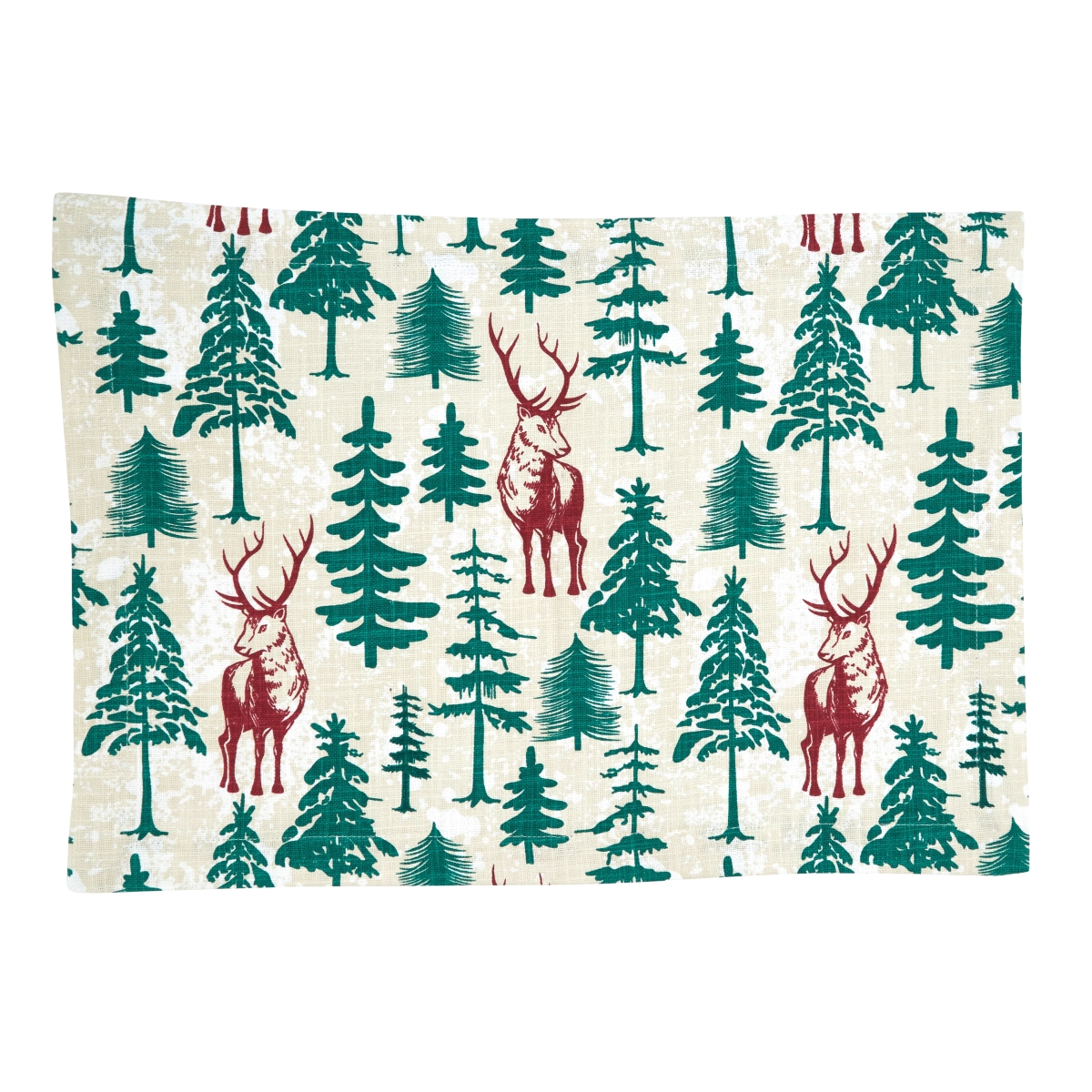 Picture of Saro Lifestyle 2109.M1420B Deer & Trees Design Placemats - Set of 4