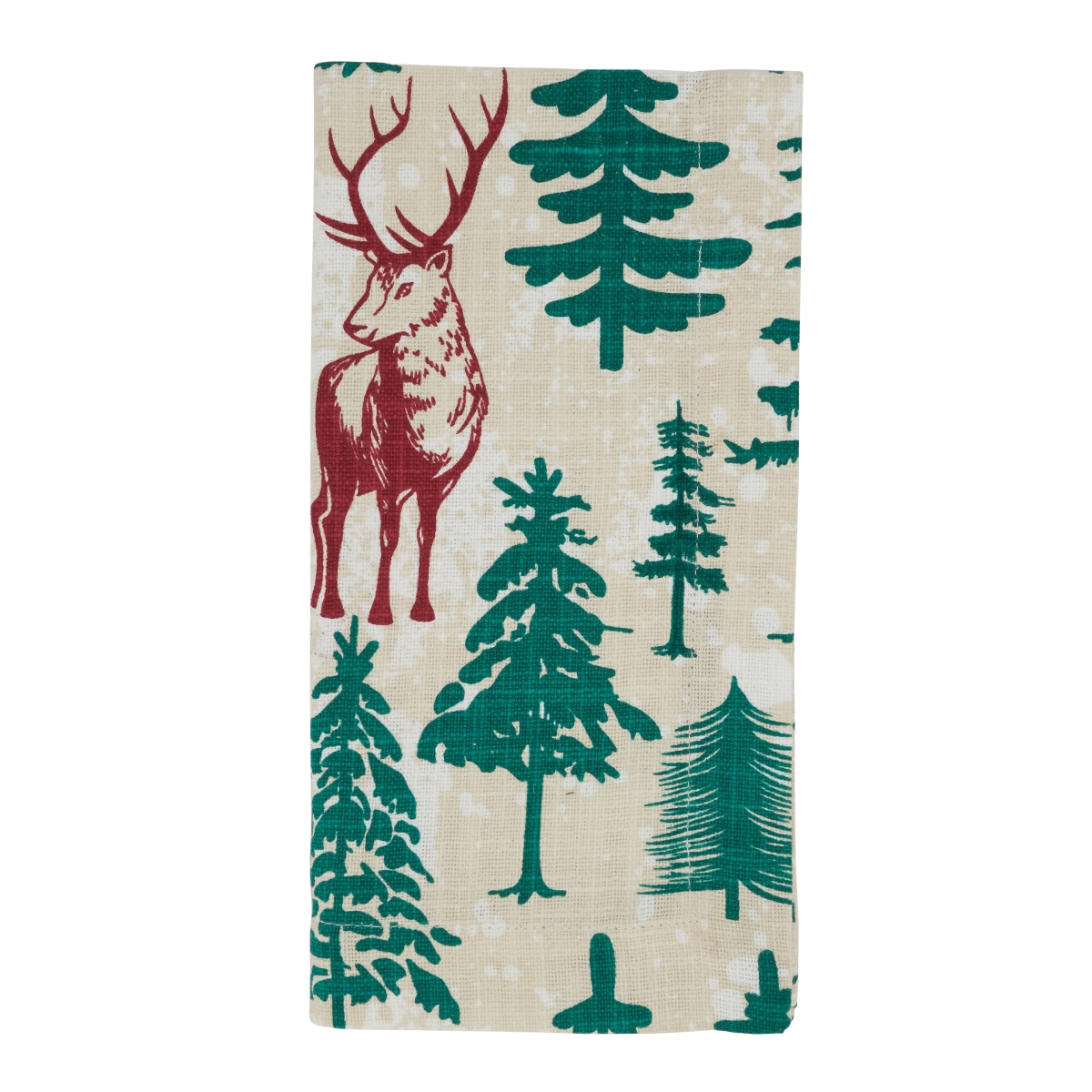 Picture of Saro Lifestyle 2109.M20S Deer & Trees Design Table Napkins - Set of 4