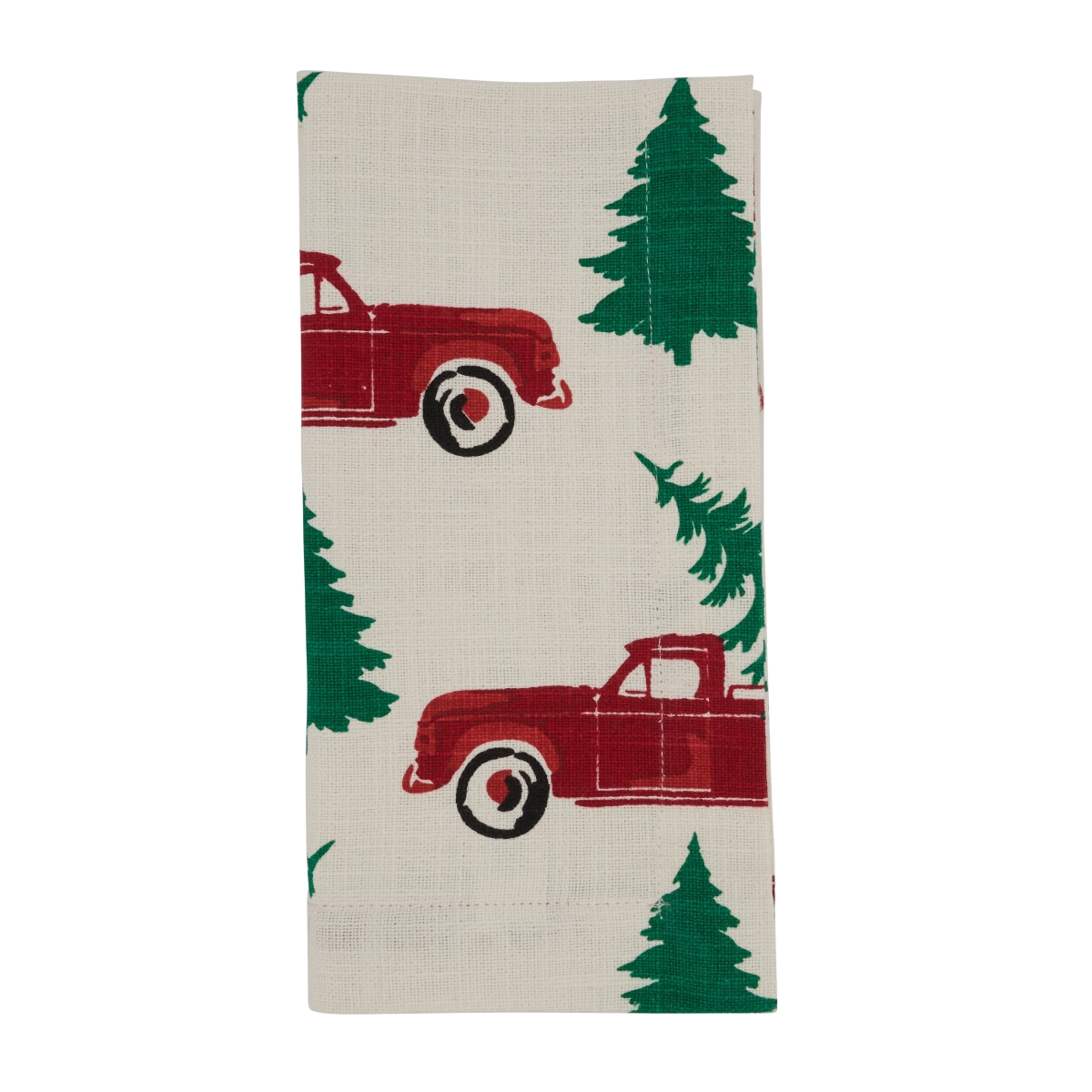 Picture of Saro Lifestyle 6082.M20S Christmas Truck Table Napkins - Set of 4